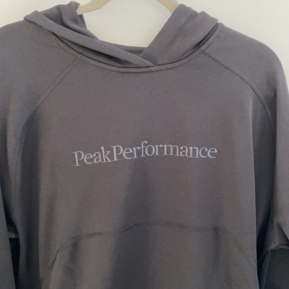 Peak Performance Black Hooded Sweatshirt NWT XXL